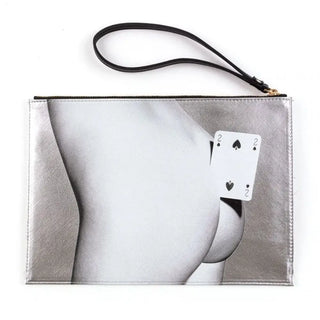 Seletti Toiletpaper pouch bag Two of Spades - Buy now on ShopDecor - Discover the best products by TOILETPAPER HOME design