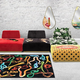 Seletti Toiletpaper modular pouf 103x103 cm - 40.56x40.56 in. - Buy now on ShopDecor - Discover the best products by TOILETPAPER HOME design