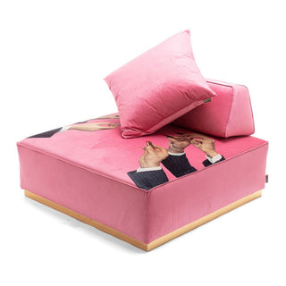 Seletti Toiletpaper modular pouf 103x103 cm - 40.56x40.56 in. - Buy now on ShopDecor - Discover the best products by TOILETPAPER HOME design