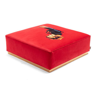 Seletti Toiletpaper modular pouf 103x103 cm - 40.56x40.56 in. Revolver - Buy now on ShopDecor - Discover the best products by TOILETPAPER HOME design