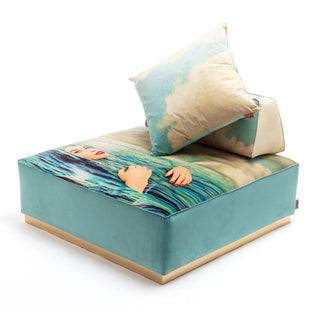 Seletti Toiletpaper maxi cushion for backrest 70x70 cm - 27.56x27.56 in - Buy now on ShopDecor - Discover the best products by TOILETPAPER HOME design