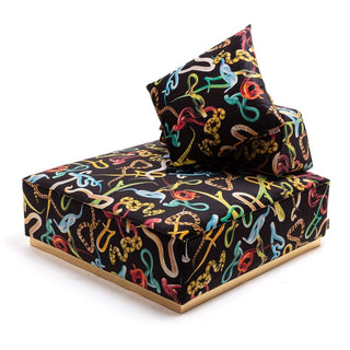Seletti Toiletpaper maxi cushion for backrest 70x70 cm - 27.56x27.56 in - Buy now on ShopDecor - Discover the best products by TOILETPAPER HOME design