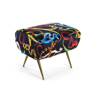 Seletti Toiletpaper pouf Snakes Black - Buy now on ShopDecor - Discover the best products by TOILETPAPER HOME design