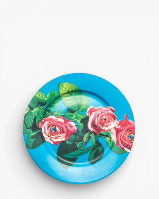 Seletti Toiletpaper porcelain dinner plate with roses - Buy now on ShopDecor - Discover the best products by TOILETPAPER HOME design