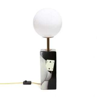 Seletti Toiletpaper table lamp Two of Spades - Buy now on ShopDecor - Discover the best products by TOILETPAPER HOME design