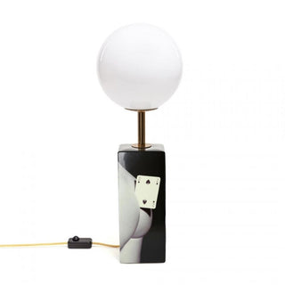 Seletti Toiletpaper table lamp Two of Spades - Buy now on ShopDecor - Discover the best products by TOILETPAPER HOME design