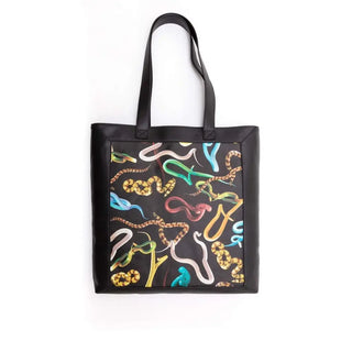 Seletti Toiletpaper Travel Kit tote bag Snakes Black - Buy now on ShopDecor - Discover the best products by TOILETPAPER HOME design