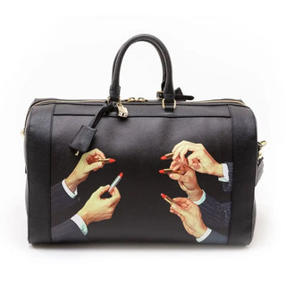 Seletti Toiletpaper Travel Kit travel bag Lipsticks Black - Buy now on ShopDecor - Discover the best products by TOILETPAPER HOME design