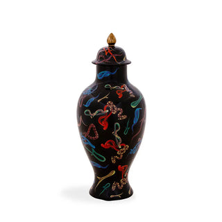 Seletti Toiletpaper porcelain vase Snakes Black - Buy now on ShopDecor - Discover the best products by TOILETPAPER HOME design