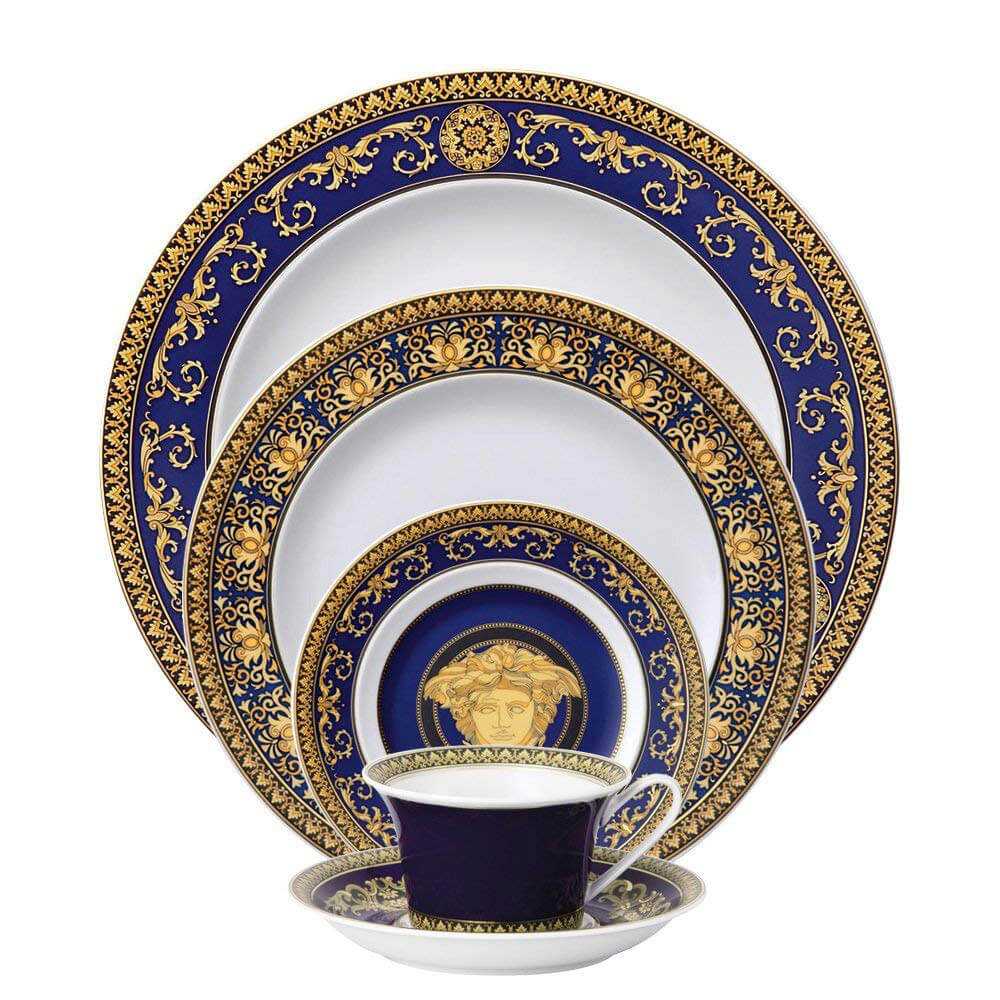 Versace meets Rosenthal Medusa Blue Plate diam. 18 cm