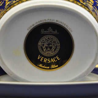 Versace meets Rosenthal Medusa Blue Medium salad bowl diam. 20 cm. - Buy now on ShopDecor - Discover the best products by VERSACE HOME design