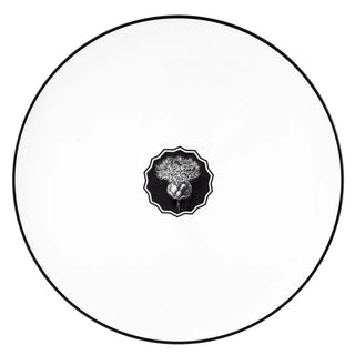 Vista Alegre Herbariae charger plate diam. 33.5 cm - 13.19 in White Black - Buy now on ShopDecor - Discover the best products by VISTA ALEGRE design