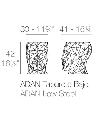 Vondom Adan stool / low table in polyethylene