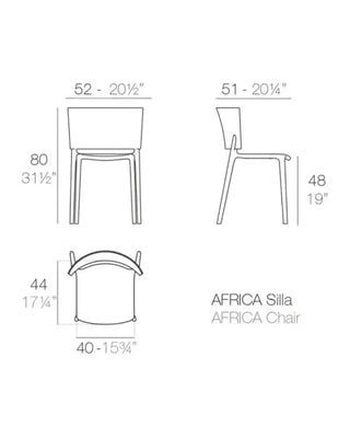 Vondom Africa chair in polypropylene