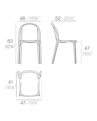 Vondom Brooklyn chair in polypropylene