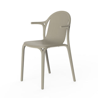 Vondom Brooklyn chair Vondom Ecru With Armrests - Buy now on ShopDecor - Discover the best products by VONDOM design