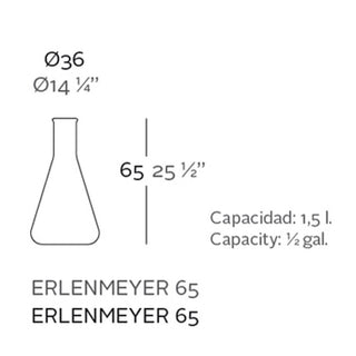 Vondom Chemistubes Erlenmeyer vase for indoor h.65 cm - Buy now on ShopDecor - Discover the best products by VONDOM design