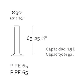 Vondom Chemistubes Pipe vase for indoor h.65 cm by Teresa Sapey - Buy now on ShopDecor - Discover the best products by VONDOM design