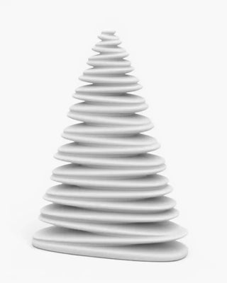 Vondom Chrismy Christmas LED tree in Ice White 2101 polyethylene