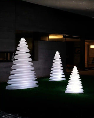 Vondom Chrismy Christmas LED tree in Ice White 2101 polyethylene