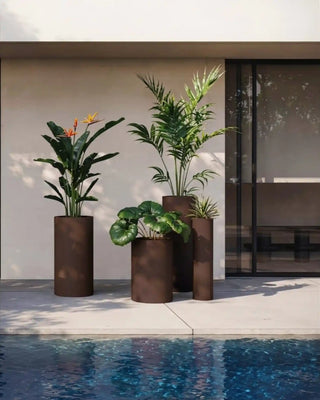 Vondom Cilindro Planter vase in polyethylene