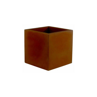Vondom Cubo vase 40x40 h. 40 cm. by Studio Vondom Vondom Brown - Buy now on ShopDecor - Discover the best products by VONDOM design