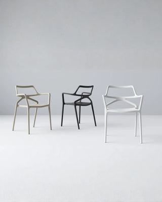Vondom Delta chair with armrests in polypropylene