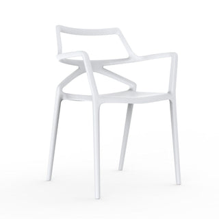 Vondom Delta chair with armrests Vondom White - Buy now on ShopDecor - Discover the best products by VONDOM design