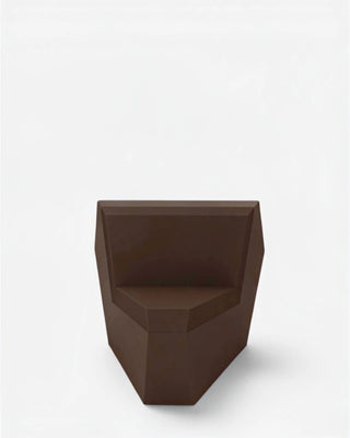 Vondom Faz sofa 45° corner module in polyethylene with upholstered cushions