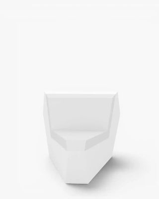 Vondom Faz sofa 45° corner module in polyethylene with upholstered cushions