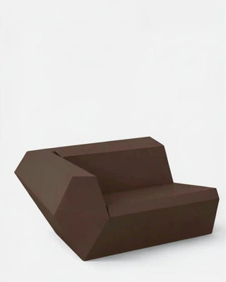 Vondom Faz sofa end module in polyethylene with upholstered cushions