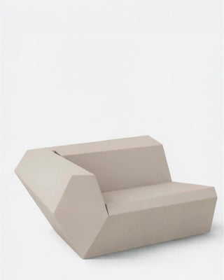 Vondom Faz sofa end module in polyethylene with upholstered cushions