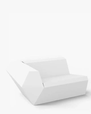 Vondom Faz sofa end module in polyethylene with upholstered cushions