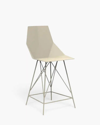 Vondom Faz stool with polypropylene seat and powder-coated metal base