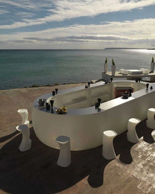 Vondom Fiesta Curved bar counter 160 cm in polyethylene