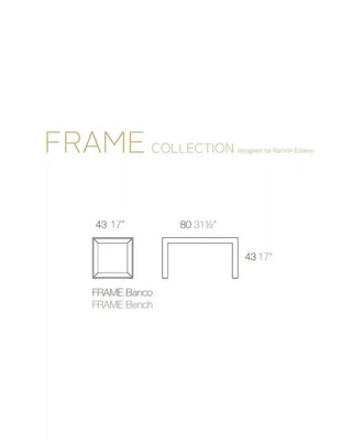 Vondom Frame bench in polyethylene