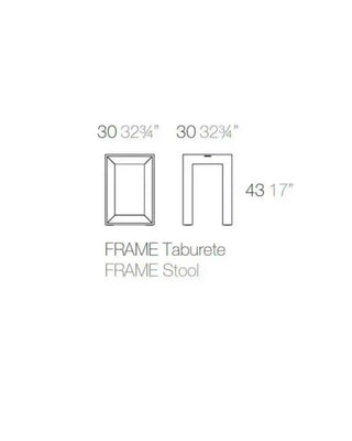 Vondom Frame stool in polyethylene