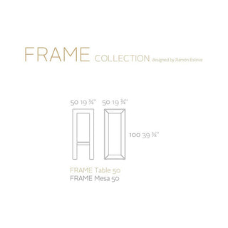Vondom Frame high table h.100 cm white by Ramón Esteve - Buy now on ShopDecor - Discover the best products by VONDOM design
