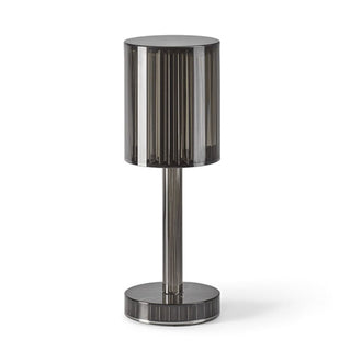 Vondom Gatsby LED portable table lamp Smoky grey Cylinder - Buy now on ShopDecor - Discover the best products by VONDOM design