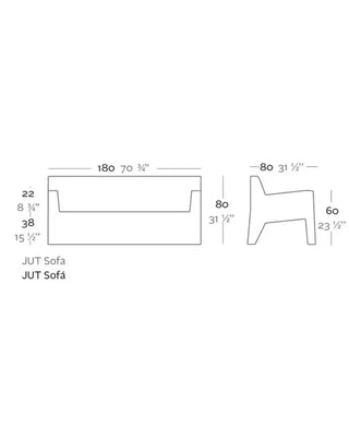 Vondom Jut sofa in polyethylene