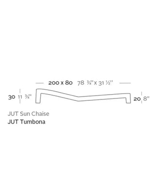 Vondom Jut sun lounger in polyethylene