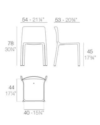 Vondom Kes chair in polypropylene