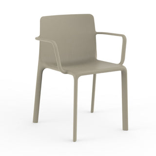 Vondom Kes chair Vondom Ecru With Armrests - Buy now on ShopDecor - Discover the best products by VONDOM design