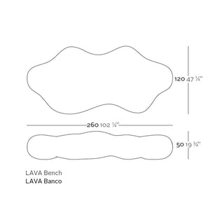 Vondom Lava seat bench polyethylene by Karim Rashid - Buy now on ShopDecor - Discover the best products by VONDOM design