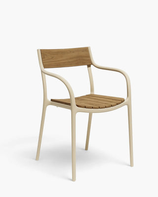 Vondom Madison Wood chair with polywood seat and resin base