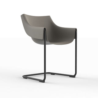 Vondom Manta Cantilever chair Vondom Taupe - Buy now on ShopDecor - Discover the best products by VONDOM design