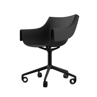Vondom Manta Swivel chair Vondom Black With Wheels - Buy now on ShopDecor - Discover the best products by VONDOM design