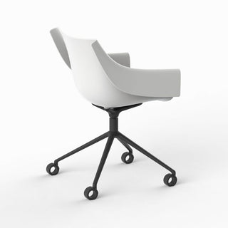 Vondom Manta Swivel chair Vondom White With Wheels - Buy now on ShopDecor - Discover the best products by VONDOM design