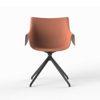 Vondom Manta Swivel chair Melon Without Wheels - Buy now on ShopDecor - Discover the best products by VONDOM design