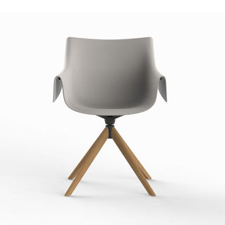 Vondom Manta Wooden Swivel chair Vondom Ecru - Buy now on ShopDecor - Discover the best products by VONDOM design